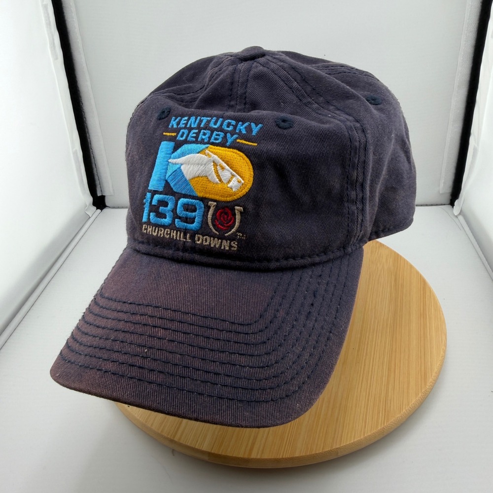 Kentucky Derby 139 Hat 2013 Churchill Downs Navy Blue The Game Adjustable Cap